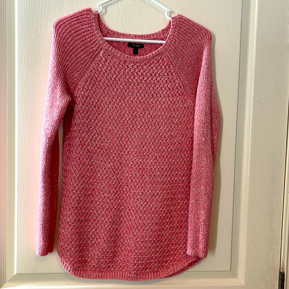 Pink Sparkly size small sweater